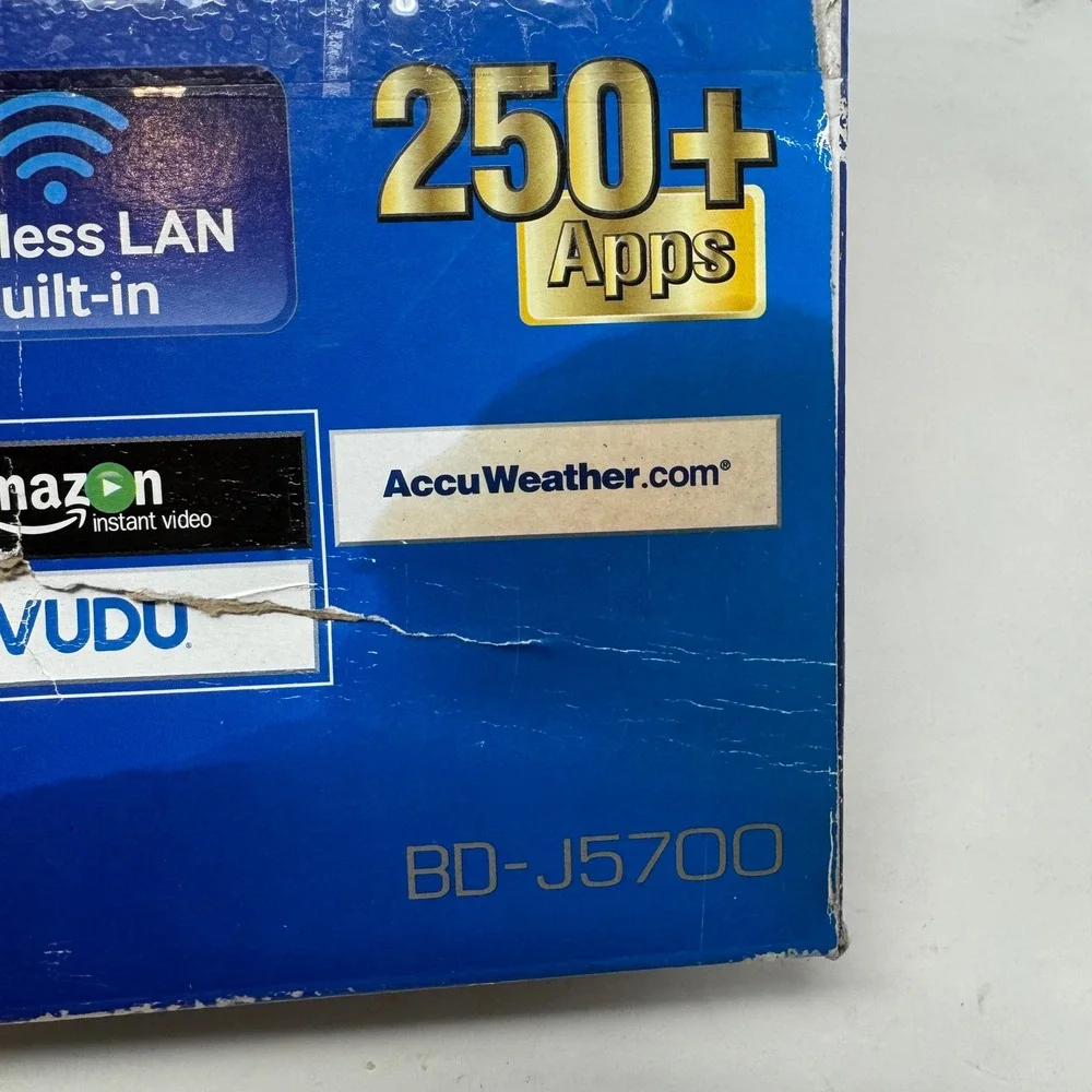 Samsung BD-J5700 Blu-ray Disc Player DVD Player Wireless LAN Built-in Black New